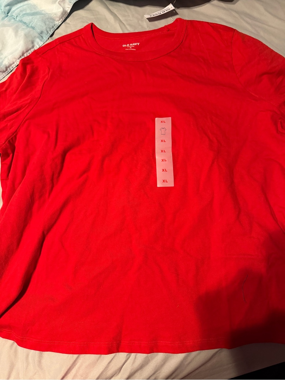 Old Navy Bright Red Short Sleeve Crew Tee